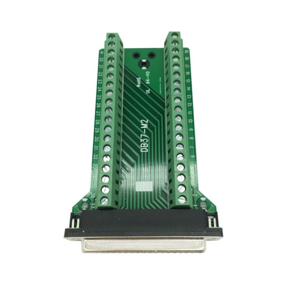 Adaptador Macho Db37-m5 Riel Din Terminal Clemas Conector - Imagen 2