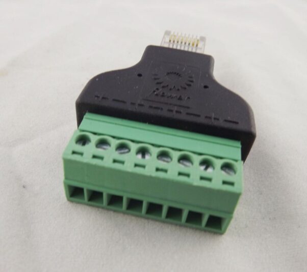 Adaptador Rj45 Macho A Clemas Borne Terminal Conector 8 Pin - Imagen 2
