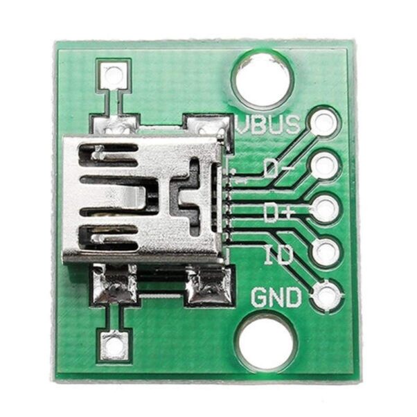 Adaptador Mini Usb Hembra A Dip 2.54mm Conector Hw-768 - Imagen 5