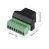 Adaptador Rj45 Hembra A Clemas Borne Terminal Conector 8 Pin - Imagen 4