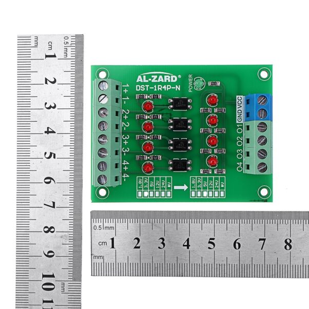 Modulo Optoacoplador 24v A 5v 4 Canales Arduino Mega Uno Plc - Imagen 2