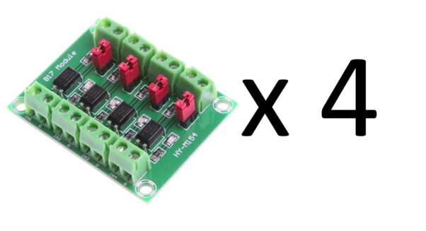 Kit 4 Pza Modulo Optoacoplador 4 Ch 3.6-24v A 3.6-30 Arduino