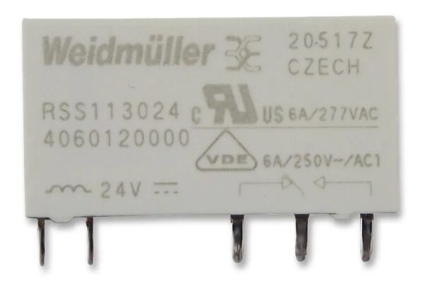 Relevador Weidmuller 24vcd Rss113024f Inserto 145443000 Dip5 - Imagen 2
