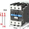 Contactor Trifásico 95 Amper Bobina 220 Vca Contacto No + Nc - Imagen 4