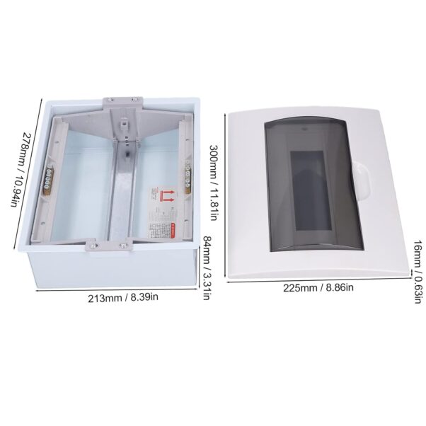 Caja Gabinete 12 Pastillas Centro Carga Riel Din Interperie Sobreponer - Imagen 3