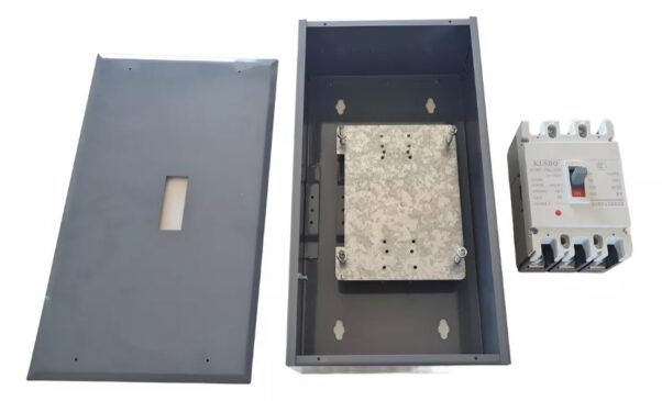 Gabinete + Interruptor 100 Amper Caja Moldeada 3 Polos Termo Empotrar
