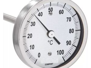 Termómetro Bimetálico 0-100 Grados Largo 70mm 1/4 Npt Cocina